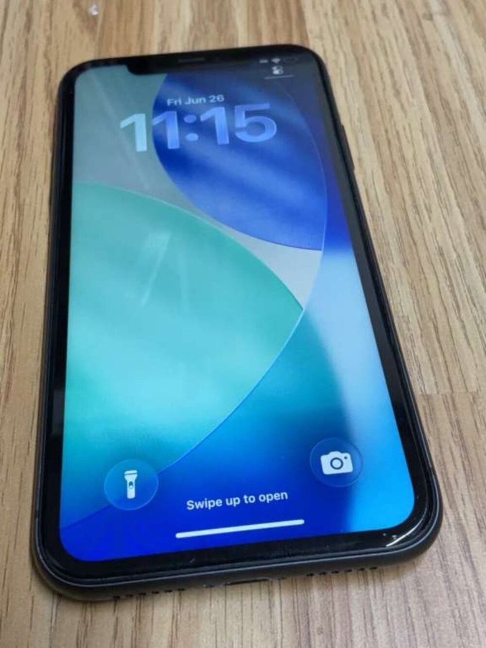 Apple iPhone 11 64GB Black AT&T Locked Smartphone A2111 Face ID iOS 26.5